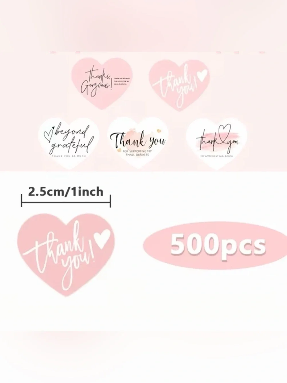 Thank you ! Small stickers 500